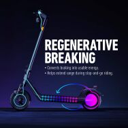 NIU - KQi 200P Foldable Electric Kick Scooter w/ 34 mi Max Operating Range & 20 mph Max Speed - Gray - Alternate Views