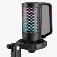 FIFINE - USB condenser microphone with RGB lighting - Alternate Views