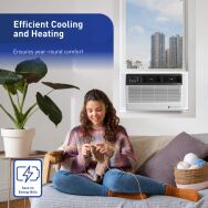 Friedrich - Chill Premier 18,000 BTU 1,000 Sq Ft Smart Window Air Conditioner with Heater with Re... - Alternate Views