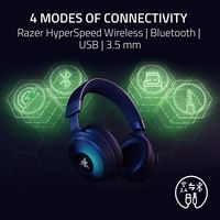 Razer - Kraken V4 Pro Wireless Gaming Headset with 9 Zone Chroma RGB - For PC, Mac, PS5, Nintendo... - Alternate Views