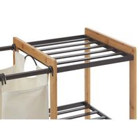 TRINITY - 3-Bag Laundry Station w/ Wheels | - Bronze - Alternate Views