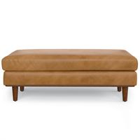 Simpli Home - Morrison Large Rectangular Ottoman - Sienna - Alternate Views