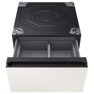 Samsung - Bespoke AI Laundry Combo Pedestal with Storage Drawer - Ivory - Alternate Views