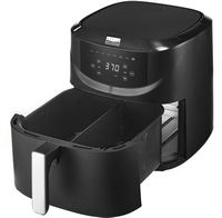 bella PRO - 8-qt. Touchscreen Air Fryer with Divided Basket - Matte Black - Alternate Views