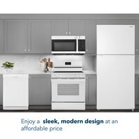 Insignia™ - 1.7 Cu. Ft. Over-the-Range Microwave with 1,000W Cooking Power - White - Alternate Views