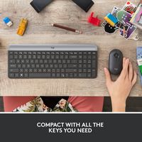 Logitech - MK470 Full-size Wireless Scissor Keyboard and Mouse Bundle for Windows with Quiet clic... - Alternate Views