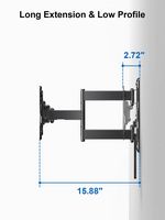 ErgoAV - 23″-43″ Motion Mount for RV’s - Black - Alternate Views