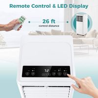 Costway 5000 BTU Portable Air Conditioner Cools up to 250 sq.ft with Dehumidifier and Fan Sleep M... - Alternate Views