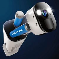 Night Owl - Indoor/Outdoor Wire Free 2K Security Camera with 2-Way Audio - White - Alternate Views