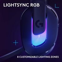 Logitech - G522 LIGHTSPEED Wireless Gaming Headset for PC - Black - Alternate Views