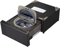 LG - SIGNATURE SideKick 1.0 Cu Ft Top Load Pedestal Washer with Dual LED Display - Brushed Black ... - Alternate Views