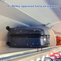 Costway - 5 PCS Kids Luggage Set with Backpack Neck Pillow Luggage Tag Lunch Bag Wheels - Dark Blue - Alternate Views
