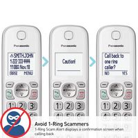 Panasonic - KX-TGD833W DECT 6.0 Expandable Cordless Phone System with Digital Answering System - ... - Alternate Views