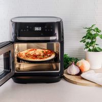 bella PRO - 12.6-qt. Touchscreen Air Fryer Pizza Oven with Rotisserie - Stainless Steel - Alternate Views