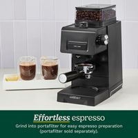 Cuisinart - Espresso Machine & Coffee Conical Burr Grinder - Black - Alternate Views