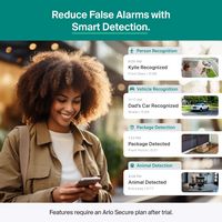 Arlo - Essential Pan Tilt Outdoor Security Camera 2K (2025 Release) - Wired Plug-In Powered, 1-Ca... - Alternate Views