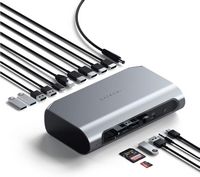 Satechi - Thunderbolt 4 Multimedia Pro Dock-2 DisplayPort, 2 HDMI, USB C, 5 USB A Port, Micro/SD,... - Alternate Views