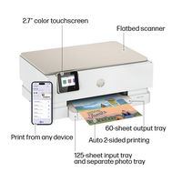 HP - Envy Photo 7275 Wireless AI-Enabled All-in-One Inkjet Printer w/ 3 Months Instant Ink (+ Bon... - Alternate Views