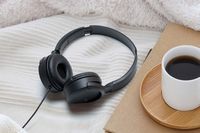 JVC - On-Ear Wired Headphones with USB-C Connection HAS33UCB - Black - Alternate Views