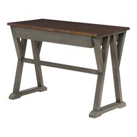 OSP Home Furnishings - Jericho Rustic Writing Desk - Slate Grey - Alternate Views