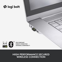 Logitech - Lift for Business Vertical Ergonomic Left Handed Wireless Mouse - Wireless - Graphite - Alternate Views