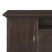 Simpli Home - Redmond SOLID WOOD 72 inch TV Media Stand in Brunette Brown For TVs up to 80 inches... - Alternate Views