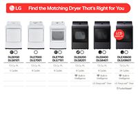 LG - 7.3 Cu. Ft. Electric Dryer with Sensor Dry - White - Alternate Views