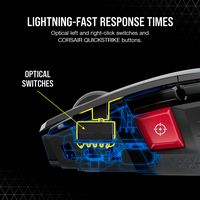CORSAIR - M65 Ultra Wireless Optical Gaming Mouse with Slipstream Technology - Wireless - Black - Alternate Views