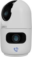 Lorex - Connect 2K Dual-Lens Indoor Pan-Tilt Wireless Security Camera - White - Alternate Views
