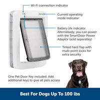 PetSafe - SmartDoor Connected Pet Door, Dog and Cat, Selective Entry and Exit, App Enabled Pet Do... - Alternate Views