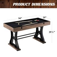 Barrington Coventry 54 in 4-in-1 Combo Game Table with Billiards, Air Hockey, Foosball and Table ... - Alternate Views