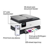 HP - OfficeJet Pro 8125e Wireless AI-Enabled AiO Inkjet Printer w/ 3 Months of Instant Ink (+1 Bo... - Alternate Views