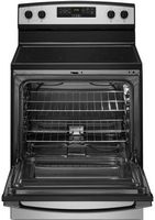 Amana - 4.8 Cu. Ft. Freestanding Electric Range with Extra-Large Oven Window - Stainless Steel - Alternate Views