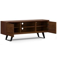 Simpli Home - Lowry  63 inch Wide Modern Industrial TV Media Stand in Walnut For TVs up to 70 inc... - Alternate Views