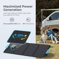 Renogy - 220 Watt Portable Solar Panel - Black - Alternate Views