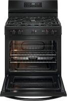 Frigidaire - 5.1 Cu. Ft. Freestanding Gas Range with Quick Boil - Black - Alternate Views