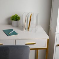 Martha Stewart - Brody Premium Acrylic Desktop File Holder - Clear - Alternate Views