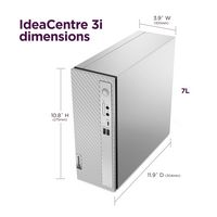 Lenovo - IdeaCentre 3 Desktop - Intel Core i7-14700 - 16GB Memory - 1TB SSD - Cloud Grey - Alternate Views