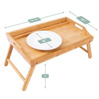 LapGear - Rossie Home Medium Bamboo Media Bed Tray - Natural Bamboo - Alternate Views