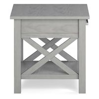 Simpli Home - Kitchener End Table - Fog Grey - Alternate Views