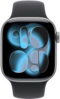 Apple Watch Series 11 (GPS) 42mm Space Gray Aluminum Case with Black Sport Band - M/L - Space Gra... - Alternate Views