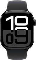 Apple Watch Series 10 (GPS) 42mm Aluminum Case with Black Sport Band - M/L - Jet Black - (2024) - Alternate Views