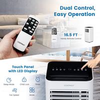 Costway Portable Air Conditioner Cools up to 350 sq.ft 6000 BTU 4-in-1 AC with Cool Fan Humidifie... - Alternate Views