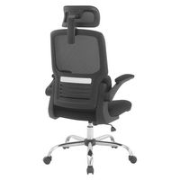 OSP Home Furnishings - Mesh Back Manager’s Chair with Flip Arms and 2-Way Adjustable Headrest - B... - Alternate Views