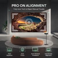 Aurzen - D1 Pro Smart Projector, 20W Speakers, Dolby Audio & dbx-tv Total Sonics,  Auto Focus & K... - Alternate Views
