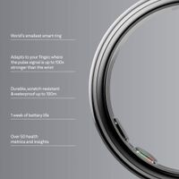 Oura - Ring 5 - Smart Ring - Size Before You Buy with OR5 Sizing Kit - Size 10 - Silver - (2026) - Alternate Views