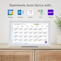 Skylight - Calendar: 15 Inch Touchscreen Smart Calendar and Chore Chart - White - Alternate Views