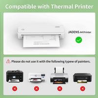 JADENS - Thermal paper in roll letter size - White - Alternate Views