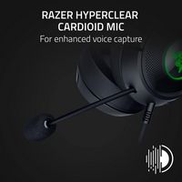 Razer - Kraken Kitty V2 Wired Gaming Headset with Chroma RGB Lighting - Black - Alternate Views