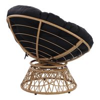 OSP Home Furnishings - Papasan Chair - Black - Alternate Views